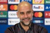 Manchester City's head coach Josep Guardiola speaks during a press conference at the Wankdorf stadium in Bern, Switzerland, Tuesday, Oct. 24, 2023. BSC Young Boys will face Manchester City in the Champions League group stage match on Wednesday, Oct. 25, 2023. (Peter Schneider/Keystone via AP)