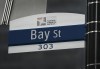 A street sign along Bay Street in Toronto's financial district is shown on Tuesday, January 12, 2021. THE CANADIAN PRESS/Nathan Denette