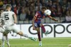 Barcelona's Lamine Yamal makes an attempt to score during the Champions League Group H soccer match between Barcelona and Shakhtar Donetsk at the Olympic Stadium in Barcelona, Spain, Wednesday, Oct. 25, 2023. (AP Photo/Joan Monfort)