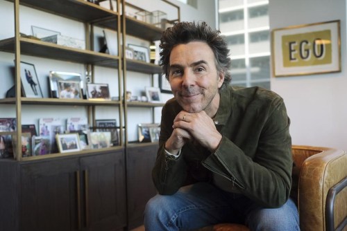 Producer-director Shawn Levy poses for a portrait in his office, Thursday, Oct. 12, 2023, in West Hollywood, Calif., to promote his limited-series 