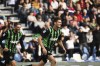 Sassuolo's Daniel Boloca celebrates after scoring during the Serie A soccer match between Sassuolo and Bologna, at the Mapei stadium in Reggio Emilia, Italy, Saturday, Oct. 28, 2023. (Massimo Paolone/Presse via AP)