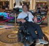 A disabled British Columbia man who dragged himself off an Air Canada flight in Las Vegas after the airline's ground assistance personnel were not available to help him says he doesn't want others to go through the same experience. Rodney Hodgins is seen in Las Vegas in an August 2023 handout photo. THE CANADIAN PRESS/HO-Deanna Hodgins, *MANDATORY CREDIT*