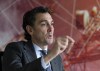 Martin Imbleau, head of Via Rail’s new high-frequency rail project, gestures during an interview in Montreal, Friday, Oct. 27, 2023. THE CANADIAN PRESS/Christinne Muschi
