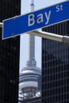The Bay Street financial district is shown in Toronto on Friday, August 5, 2022. THE CANADIAN PRESS/Nathan Denette