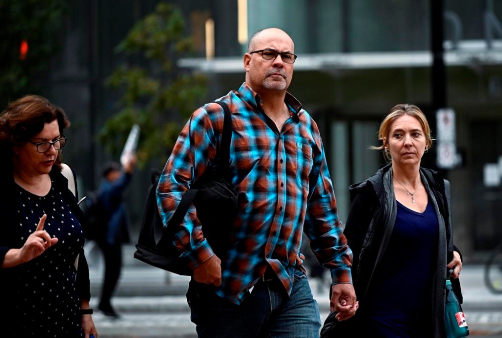 Chris Barber arrives for his trial at the courthouse in Ottawa, on Tuesday, Sept. 19, 2023. The testimony of police liaison officers is set to continue in the trial of two high-profile