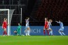 Spain's Oihane Hernandez, right, celebrates with teammate Alexia Putellas, second right, after scoring the team's first goal of the match during the Nations League women's soccer match between Switzerland and Spain at the Letzigrund stadium in Zurich, Switzerland, Tuesday Oct. 31, 2023. (Michael Buholzer/Keystone via AP)