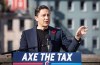 Conservative Leader Pierre Poilievre holds a press conference regarding his “Axe the Tax” message in St. John’s on Friday, Oct.27, 2023. Poilievre is challenging Prime Minister Justin Trudeau to a 