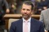 Donald Trump Jr. waits to testify in New York Supreme Court, Wednesday, Nov. 1, 2023, in New York. Donald Trump's eldest sons are set to testify in the New York civil fraud case that threatens their company's future, but a demand for daughter Ivanka's testimony is being challenged. (AP Photo/Seth Wenig)