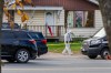 A police forensic unit attends a crime scene on Second Line, in Sault Ste. Marie, Ont., Tuesday, Oct. 24, 2023. Court records show that the man who killed four people – including three of his own children – before turning a gun on himself in Sault Ste. Marie last month was charged two decades ago with smashing a police car window, impaired driving and assaulting an officer. THE CANADIAN PRESS/Bob Davies