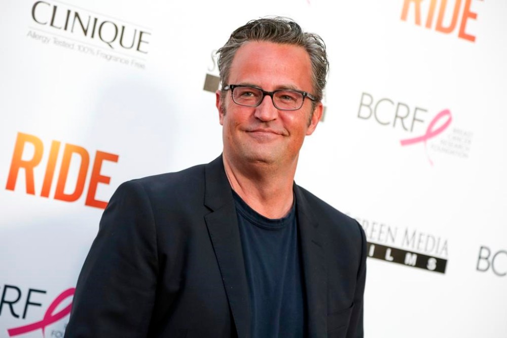 FILE - Matthew Perry arrives at the premiere of 