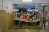 Pro-Palestine demonstrators emerge after a sit-in protest inside of Deputy Prime Minister Chrystia Freeland’s office in Toronto, Monday, Oct., 30, 2023. Demonstrations in support of Gaza are planned in at least two dozen Canadian cities today as the death toll in the Palestinian territory continues to mount. THE CANADIAN PRESS/Christopher Katsarov