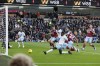 Crystal Palace's Jeffrey Schlupp scores their sides first goal during the English Premier League soccer match between Crystal Palace and Burnley FC at Turf Moor, in Burnley, England, Saturday, Nov. 4, 2023. (Richard Sellers/PA via AP)