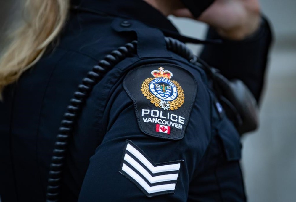 A high-risk sex offender is wanted on a Canada-wide warrant after failing to return to his halfway house in Vancouver, police say. A Vancouver Police Department patch is seen on an officer's uniform in Vancouver, on Saturday, Jan. 9, 2021. THE CANADIAN PRESS/Darryl Dyck