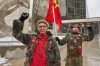 Dana Kopnitsky, left, godmother of victim Linda Beardy's youngest son and First Nations Indigenous Warrior and supporter for the families who have lost loved ones Michael Allen stand outside of the Manitoba Law Courts, as alleged serial killer Jeremy Skibicki attends pretrial proceedings in Winnipeg, Monday, Nov. 6, 2023. THE CANADIAN PRESS/David Lipnowski