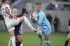 >Canadian international goalkeeper Kailen Sheridan has been named to the NWSL second all-star team.&nbsp;Sheridan, right, makes a save as OL Reign forward Jordyn Huitema (9) pressures and San Diego Wave midfielder Danielle Colaprico, center, defends, during first half NWSL semifinal playoff soccer action, in San Diego, Sunday, Nov. 5, 2023. THE CANADIAN PRESS/AP-Gregory Bull