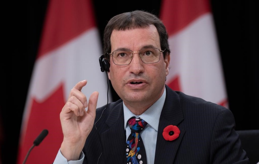 Commissioner of the Environment and Sustainable Development Jerry DeMarco responds to a question during a news conference, Tuesday, November 7, 2023 in Ottawa. THE CANADIAN PRESS/Adrian Wyld