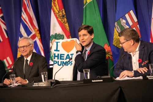 David Eby, Premier of British Columbia, speaks during a press conference at the meeting of the Council of the Federation, where Canada's provincial and territorial leaders meet, in Halifax, Monday, Nov. 6, 2023. THE CANADIAN PRESS/Kelly Clark