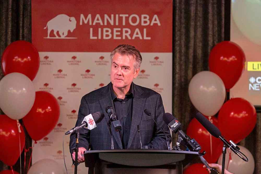 BROOK JONES / WINNIPEG FREE PRESS
Dougald Lamont announced he was stepping down at leader of the Manitoba Liberal party after the results showed he had lost his St. Boniface seat to the NDP.
