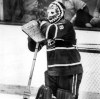 (CPT19-Feb. 8)--Former Montreal Canadiens goaltender Ken Dryden rests on his stick during a 1979 game. (CP PHOTO) 1996 (Stf)