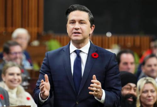 adrian wyld / The Canadian Press
                                Conservative party Leader Pierre Poilievre posted last month that ‘Our veterans don’t have a prayer under Trudeau.’