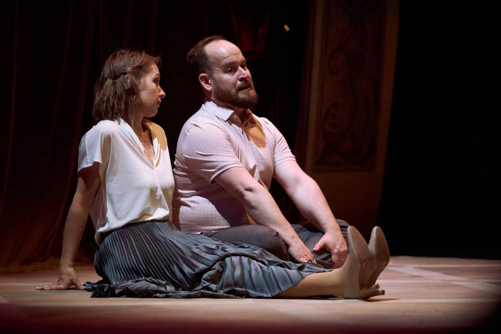 Alexis McKeown Photo
                                Mariya Khomutova and Matthew MacKenzie, who met in Kyiv in 2018, perform in First Métis Man of Odesa, which runs until November 18.