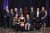 DAVID LIPNOWSKI WINNIPEG FREE PRESS
                                The 2023 Manitoba Sports Hall of Fame inductees and their representatives at Thursday night’s induction ceremony.