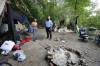 RUTH BONNEVILLE / WINNIPEG FREE PRESS FILES
                                WFPS fire prevention officer Steven Antle visits an encampment at Fort Douglas Park on Waterfront Drive in August. The service is planning to end the role dedicated to encampment fire prevention.