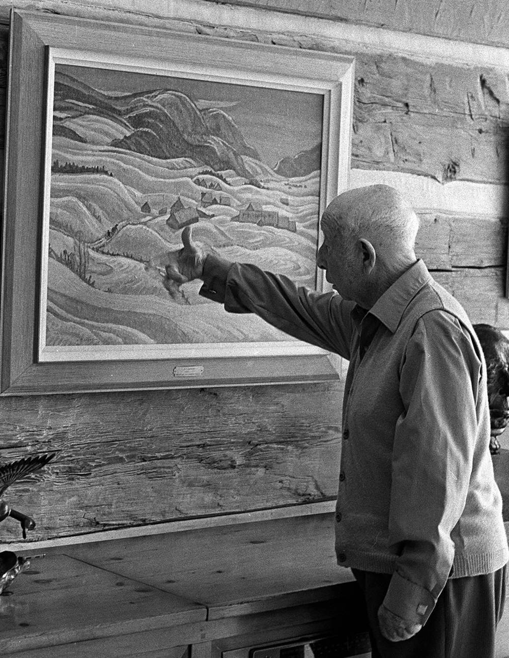 Artist A.Y. Jackson was put in charge of selecting the initial 36 paintings to be screened, some of which were from the National Gallery of Canada's permanent collection. (Blaise Edwards / The Canadian Press archives)