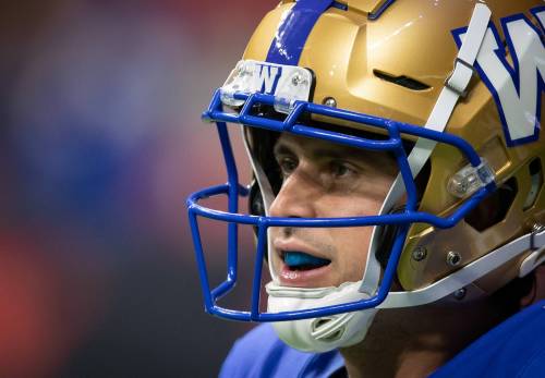 Winnipeg Blue Bombers quarterback Zach Collaros. (Darryl Dyck / The Canadian Press files)