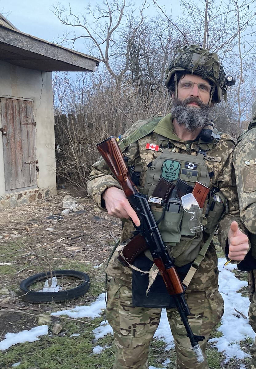 Supplied
Peter Derksen in February in southeast Ukraine.