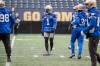 BROOK JONES / WINNIPEG FREE PRESS
                                Opposition offences avoid Blue Bombers halfback Deatrick Nichols (middle) at all costs.