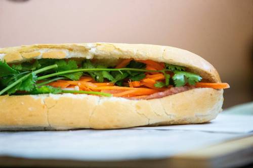 MIKAELA MACKENZIE / WINNIPEG FREE PRESS
                                The cold cut sandwich at Winnipeg&rsquo;s Khnh Ha.