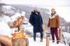 Brett Sheffield (left) and Justin LeBlanc of Castleview Developments in January 2023 at a 104-acre lot on Pelican Lake, where they planned to build a new development. (Mikaela MacKenzie / Winnipeg Free Press files)