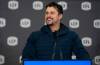 Peter Power / THE CANADIAN PRESS
                                Blue Bombers quarterback Zach Collaros says, &lsquo;It feels good to be back&rsquo; in Hamilton, where the Bombers won the 2021 Grey Cup.