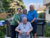 SUPPLIED
                                Barney Charach with children kids Lori (from left), Gayle and Avrom.