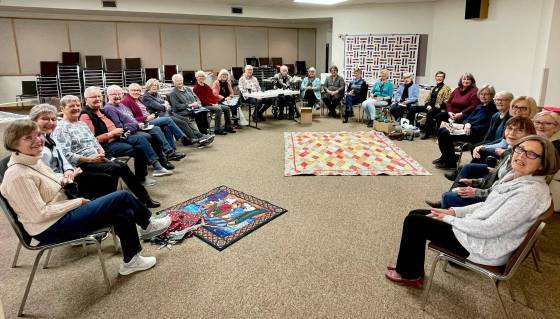Piece It Together, which includes more than 30 women who range in age from 53 to 94, meets every Wednesday morning. (Corné du Preez photo)