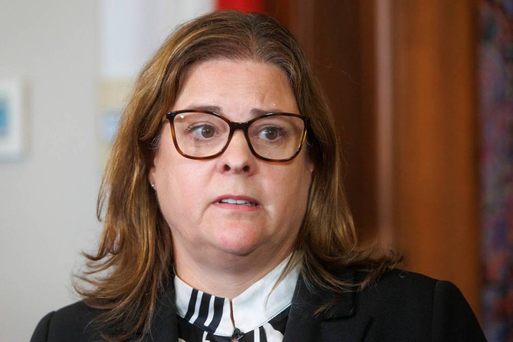 Manitoba Progressive Conservative Leader Heather Stefanson questioned the legal advice the NDP government is following during question period Tuesday. (Mike Deal / Winnipeg Free Press files)