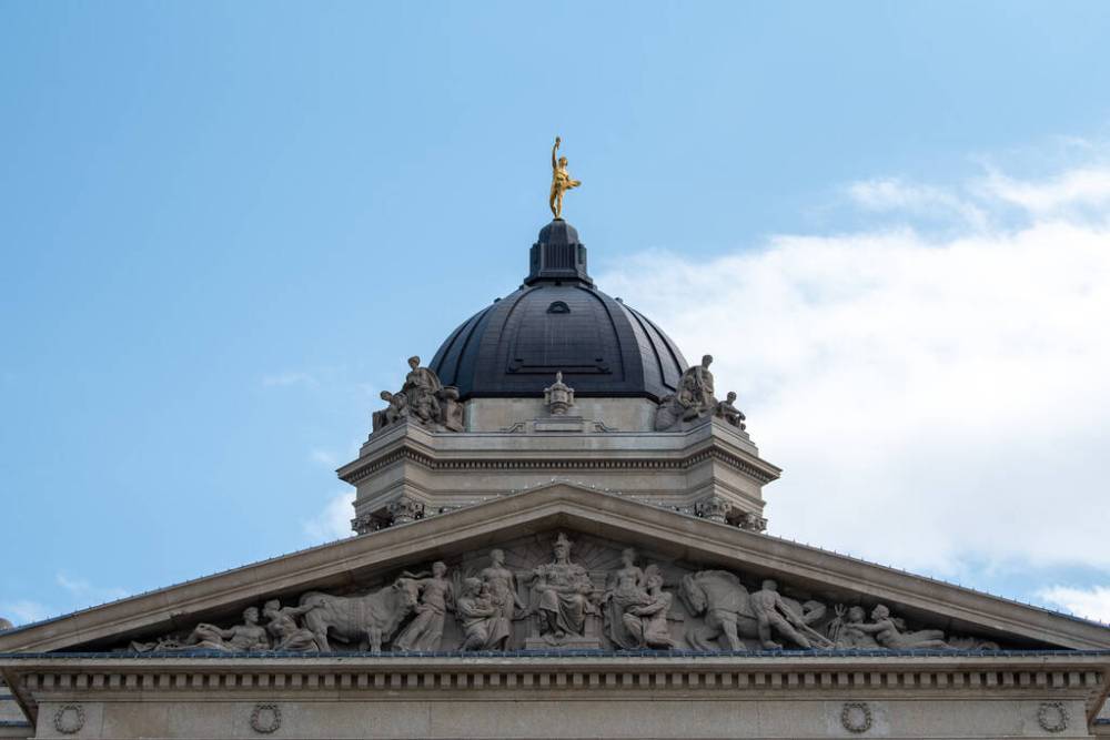 ALEX LUPUL / WINNIPEG FREE PRESS Files
The Manitoba Legislative Building — and the Golden Boy — never shine more brightly than on Throne Speech day.