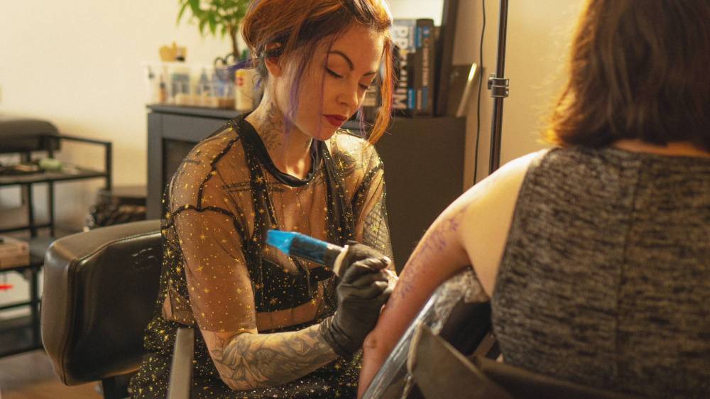 Richard Padua photo 
                                Tesia Rhind is a Winnipeg tattoo artist who has carved out a niche in permanent pet portraiture.
