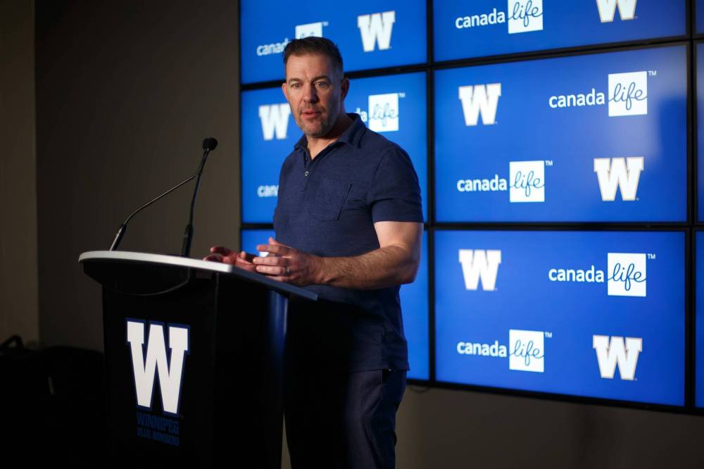 MIKE DEAL / WINNIPEG FREE PRESS FILES
Winnipeg Blue Bombers general manager Kyle Walter has inked a two-year contract extension with the team, sources say. Assistant general managers Ted Goveia and Danny McManus have also extended their stays with the Bombers, though their contracts remain unclear.