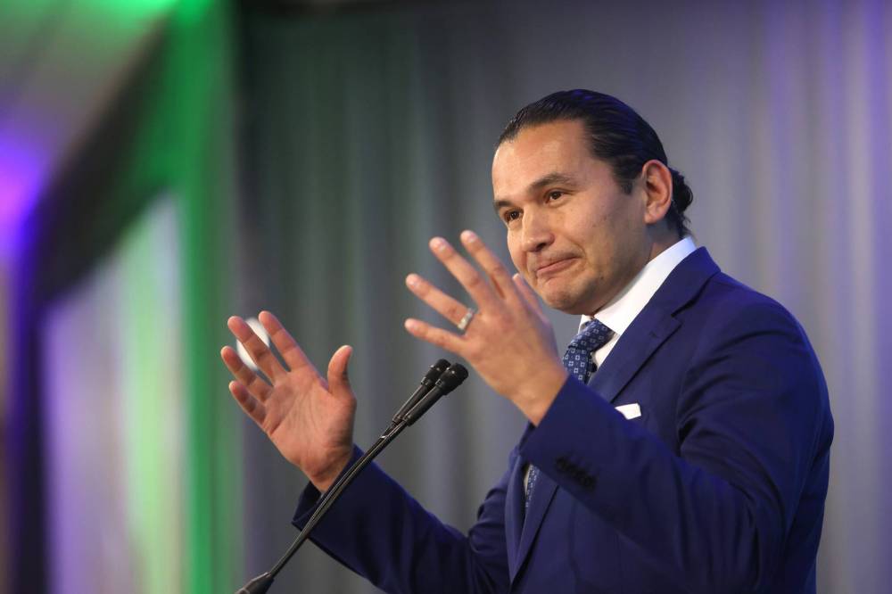 Premier Wab Kinew, who vowed during the lead-up to the October election to fix health care and be transparent with Manitobans, told the legislative assembly the data had been reposted for public view. (Matt Goerzen/The Brandon Sun)