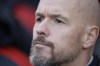 Manchester United's head coach Erik ten Hag waits for the start of the English Premier League soccer match between Fulham and Manchester United, at Craven Cottage, London, Saturday, Nov. 4, 2023. (AP Photo/David Cliff)