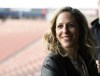 FILE - National Women's Soccer League Commissioner Jessica Berman speaks during a news conference announcing the return of the Utah Royals, March 11, 2023, in Sandy, Utah. The National Women’s Soccer League is looking toward adding a 16th team, Berman said Friday, Nov. 10, 2023. (Ryan Sun/The Deseret News via AP, File)
