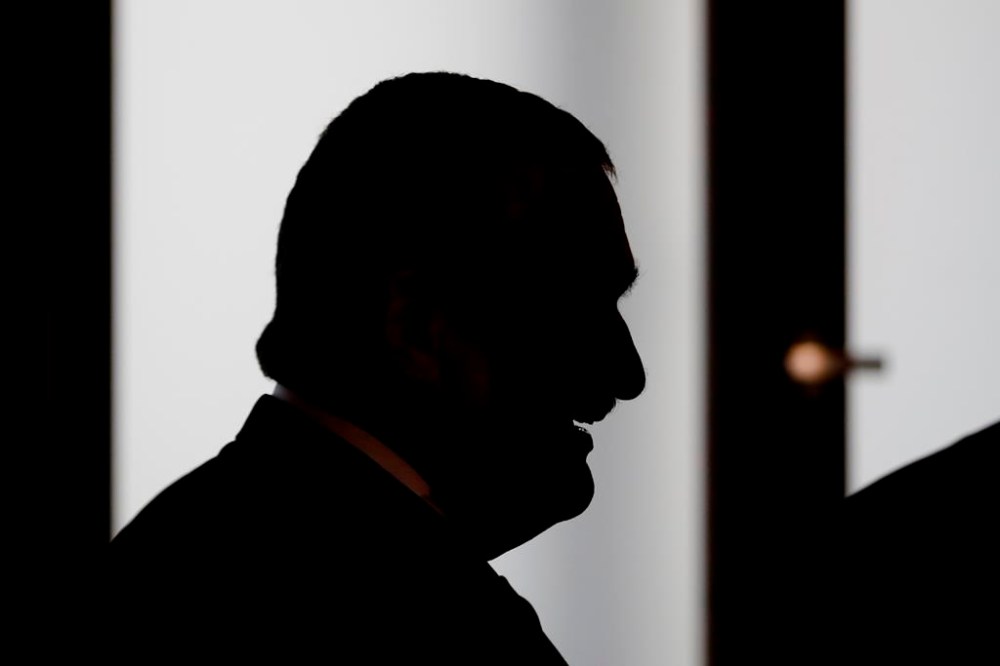 FILE - Czech Foreign Minister Karel Schwarzenberg arrives for a meeting with his German counterpart Guido Westerwelle, unseen, at the Foreign Ministry in Berlin, Germany, Tuesday, May 14, 2013. Karel Schwarzenberg, a former Czech foreign minister and a member of a European noble family has died at age 85. Milroslav Kalousek, his long-term political ally and the Foreign Ministry confirmed his death on Sunday Nov. 12, 2023. (AP Photo/Markus Schreiber/File)
