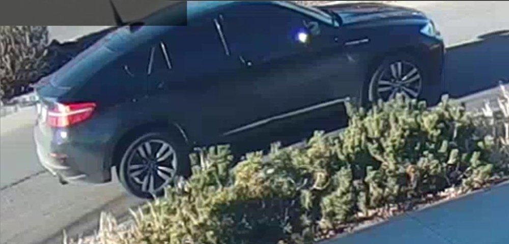 The Edmonton Police Service has released a photo of an SUV, as shown in this handout image, as well as surveillance video of two suspects in last week's fatal shootings of a gang member and his 11-year-old son while they were parked outside a fast-food restaurant. THE CANADIAN PRESS/HO-Edmonton Police Service
**MANDATORY CREDIT **