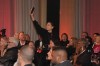 A protester films herself as she interrupts the Scotiabank Giller Prize in Toronto, on Monday, November 13, 2023. The ceremony was twice interrupted by anti-Israel protests. THE CANADIAN PRESS/Chris Young
