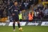 Tottenham's Son Heung-min reacts after Wolverhampton Wanderers' Mario Lemina scoring his side's second goal during the English Premier League soccer match between Wolverhampton Wanderers and Tottenham, at the Molineux Stadium, in Wolverhampton, England, Saturday, Nov. 11, 2023. (AP Photo/Rui Vieira)
