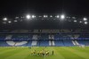 BSC Young Boys players attend a training session at the Etihad Stadium, Manchester, England, Monday Nov. 6, 2023, ahead of their Champions League match against Manchester City on Tuesday. (Martin Rickett/PA via AP)