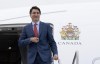 Prime Minister Justin Trudeau boards a Canadian government Airbus CC-330 Husky as he leaves for the APEC Summit, Vancouver, B.C., Wednesday, Nov. 15, 2023. Trudeau was rebuked Tuesday by his Israeli counterpart for a strongly worded statement calling for an end to the violence in the Gaza Strip. THE CANADIAN PRESS/Adrian Wyld