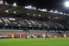 Belgium and Serbia play an international friendly soccer match with empty stands at the Den Dreef stadium in Leuven, Belgium, Wednesday, Nov. 15, 2023. Belgium was forced to move the venue of the match due to water damage at the King Baudouin stadium in Brussels due to recent rains. (AP Photo/Geert Vanden Wijngaert)